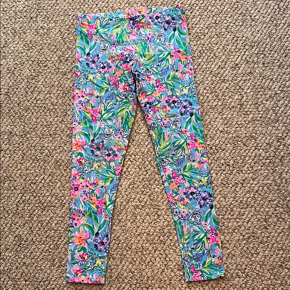 Lilly Pulitzer Girls Colorful Floral Kids Leggings